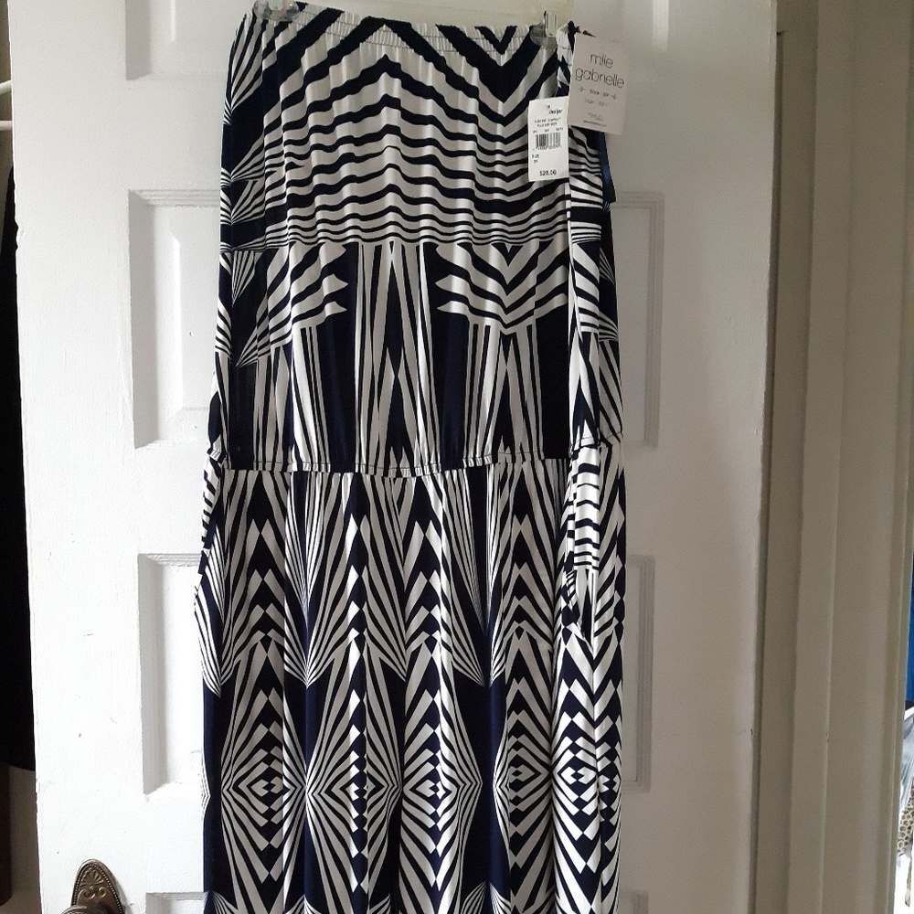 New Mlle Gabrielle Blue and White  jumpersuit